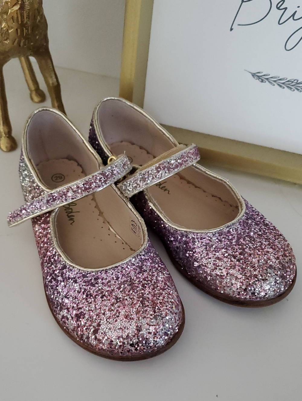 Mini Boden Sparkly Dress Shoes